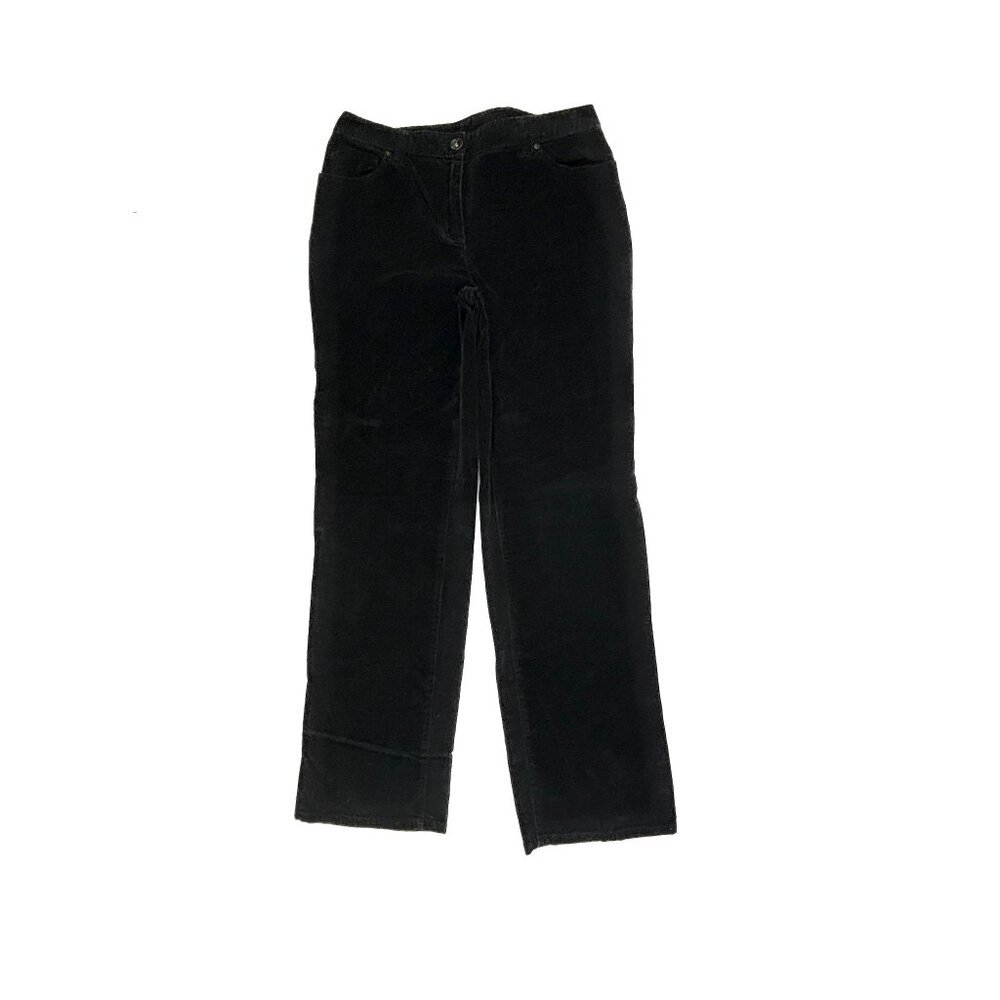 Style & Co Straight Leg Women's' size 12 Black Corduroy Pants